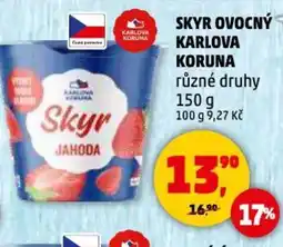 Penny Market Skyr ovocný karlova koruna nabídka