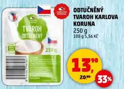 Penny Market Odtučněný tvaroh karlova koruna nabídka