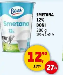 Penny Market Smetana 12% boni nabídka