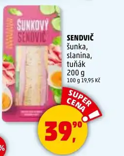 Penny Market Sendvič šunka, slanina, tuňák nabídka