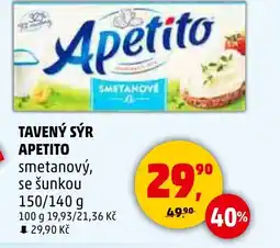 Penny Market Tavený sýr apetito smetanový, se šunkou nabídka