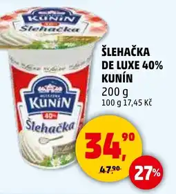 Penny Market Šlehačka de luxe 40% kunín nabídka