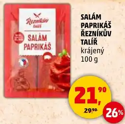 Penny Market Salam paprikas talíř nabídka