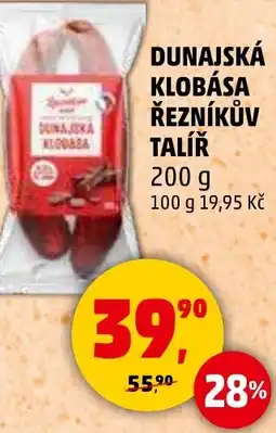 Penny Market Dunajská klobása řezníkův talíř nabídka