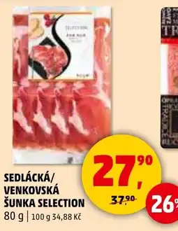 Penny Market Sedlácká/ venkovská šunka selection nabídka