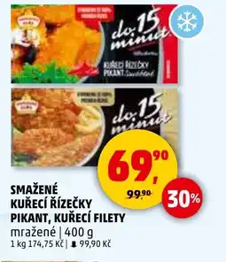 Penny Market Smažené kuřecí řízečky pikant, kuřecí filety mražené nabídka