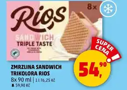 Penny Market Zmrzlina sandwich trikolora rios nabídka
