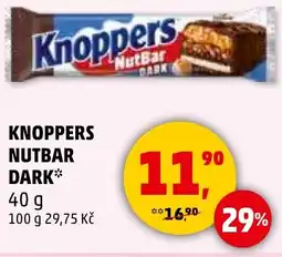 Penny Market Knoppers nutbar dark nabídka