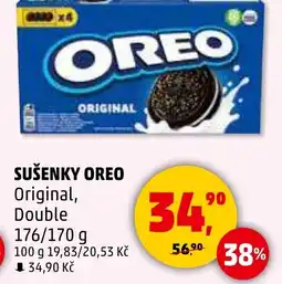 Penny Market Sušenky Oreo Original, Double nabídka