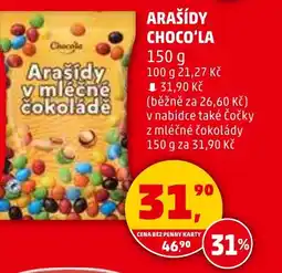Penny Market Arašídy choco'la nabídka