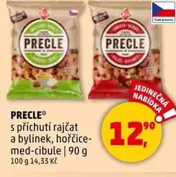 Penny Market PRECLE s příchutí rajčat a bylinek, hořčice- med-cibule nabídka