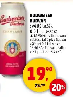 Penny Market Budweiser budvar světlý ležák nabídka
