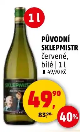 Penny Market Původní sklepmistr červené, bílé nabídka