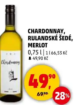 Penny Market Chardonnay, rulandské šedé, merlot nabídka