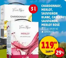 Penny Market Chardonnay, merlot, sauvignon blanc, cabernet sauvignon, merlot rosé nabídka