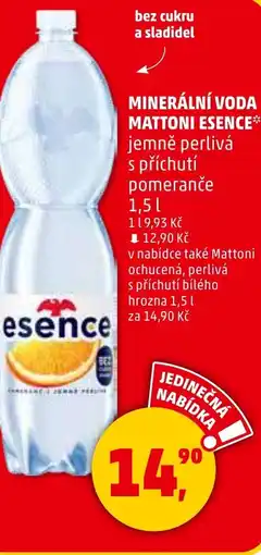 Penny Market Minerální voda mattoni esence nabídka
