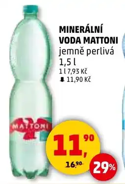 Penny Market Minerální voda mattoni jemně perlivá nabídka