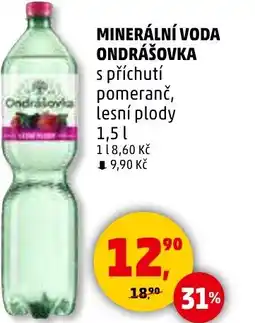 Penny Market Minerální voda ondrášovka s příchutí pomeranč, lesní plody nabídka
