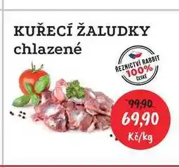 RABBIT řeznictví KUŘECÍ ŽALUDKY chlazené 1kg nabídka
