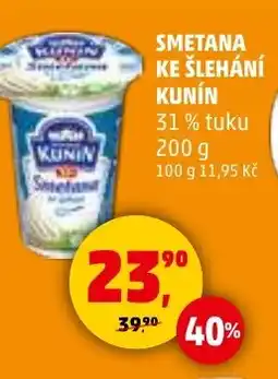 Penny Market KUNIN Smetana ke šlehání nabídka