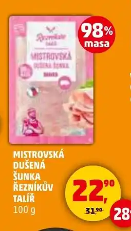 Penny Market Mistrovská dušená šunka Řezníkův talíř nabídka