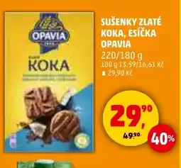 Penny Market OPAVIA Sušenky zlaté koka, esíčka nabídka