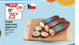 Globus Excellent tavený uzený salámový sýr 45% nabídka