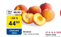 Tesco Broskve nabídka