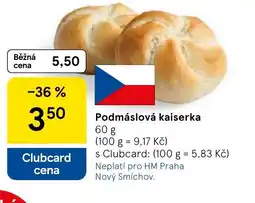 Tesco Podmáslová kaiserka nabídka