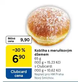 Tesco Kobliha s meruňkovým džemem nabídka