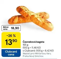 Tesco Česneková bageta nabídka