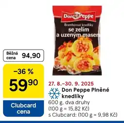 Tesco Don Peppe Plněné knedlíky nabídka