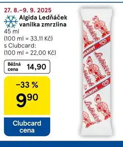 Tesco Algida Ledňáček vanilka zmrzlina nabídka