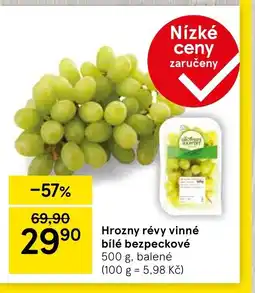 Tesco Hrozny révy vinné bílé bezpeckové nabídka