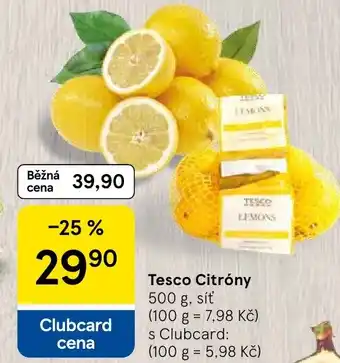 Tesco Tesco Citróny nabídka
