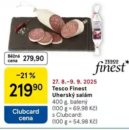 Tesco Tesco Finest Uherský salám nabídka