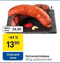 Tesco Ostravská klobása nabídka