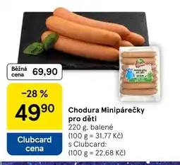 Tesco Chodura Minipárečky pro děti nabídka
