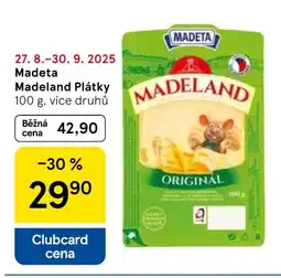 Tesco MADETA Madeland Plátky nabídka
