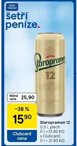 Tesco Staropramen 12 nabídka