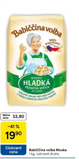 Tesco Babiččina volba Mouka nabídka