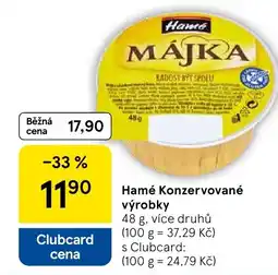 Tesco Hamé Konzervované výrobky nabídka
