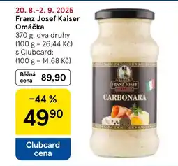 Tesco Franz Josef Kaiser Omáčka nabídka