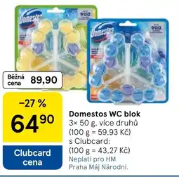 Tesco Domestos WC blok nabídka
