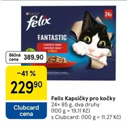 Tesco Felix Kapsičky pro kočky nabídka