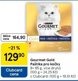 Tesco Gourmet Gold Paštika pro kočky nabídka