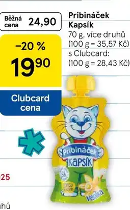 Tesco Pribináček Kapsík nabídka