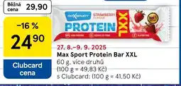 Tesco Max Sport Protein Bar XXL nabídka
