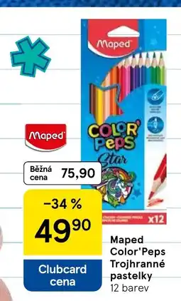 Tesco Maped Color'Peps Trojhranné pastelky nabídka