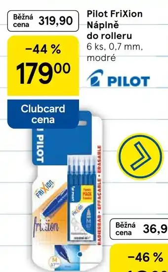 Tesco Pilot Frixion Náplně do rolleru nabídka